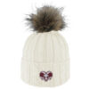 Logofit Alps Cuff Hat w/ Faux Fur Pom